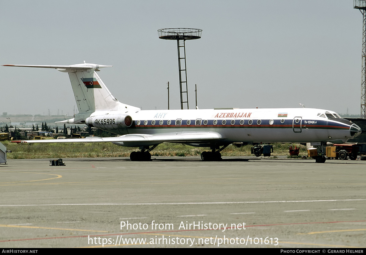 Aircraft Photo of 4K-65496 | Tupolev Tu-134A-3 Balkany | Azerbaijan Government | AirHistory.net #101613