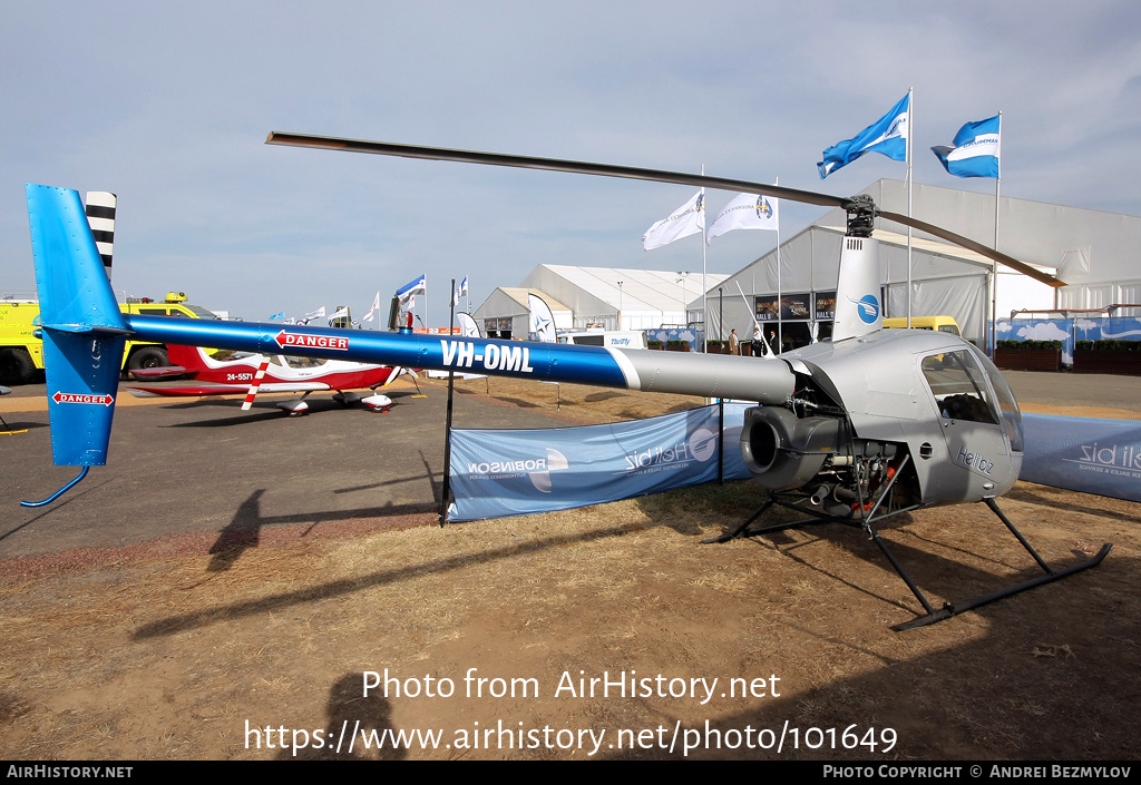 Aircraft Photo of VH-OML | Robinson R-22 Beta | Helibiz | AirHistory.net #101649