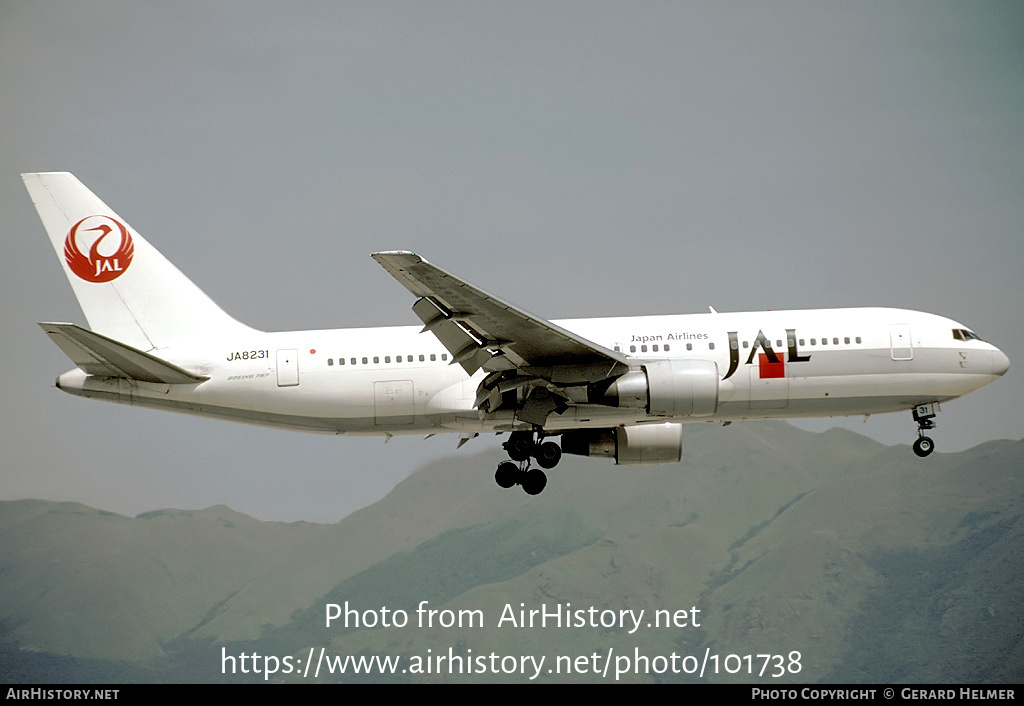 Aircraft Photo of JA8231 | Boeing 767-246 | Japan Airlines - JAL | AirHistory.net #101738