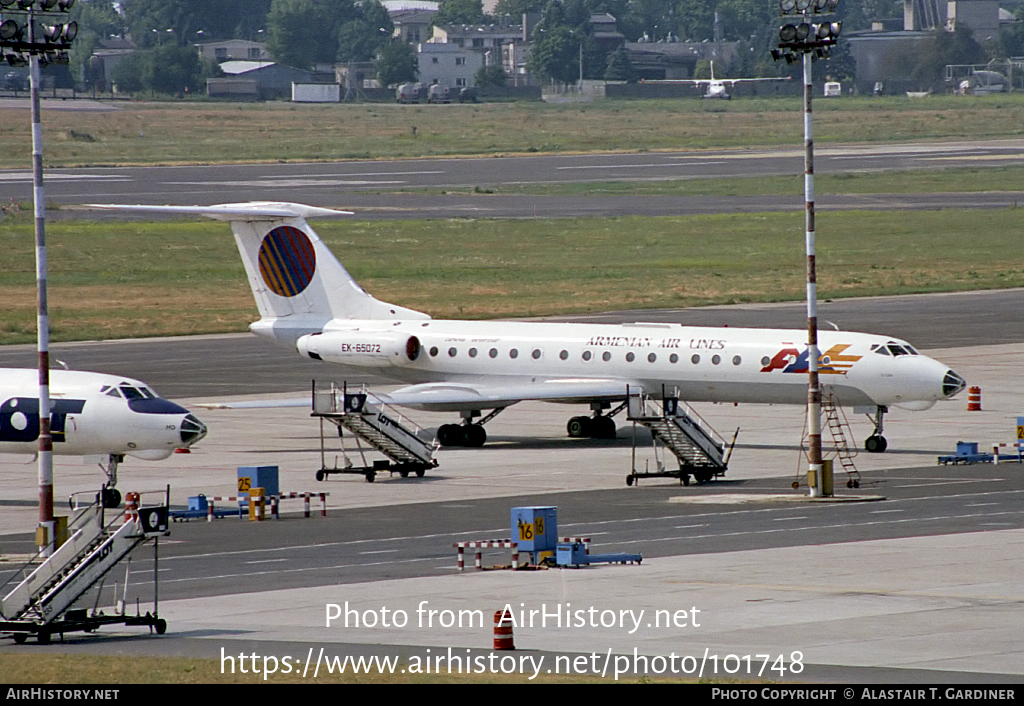 Aircraft Photo of EK-65072 | Tupolev Tu-134A-3 | Armenian Airlines | AirHistory.net #101748