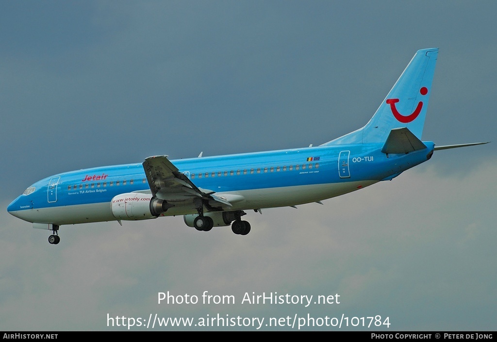 Aircraft Photo of OO-TUI | Boeing 737-4K5 | Jetair | AirHistory.net #101784