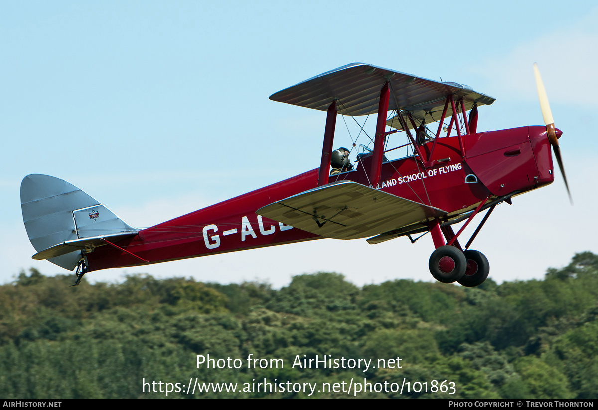 Aircraft Photo of G-ACDA | De Havilland D.H. 82A Tiger Moth II | The de Havilland School of Flying | AirHistory.net #101863