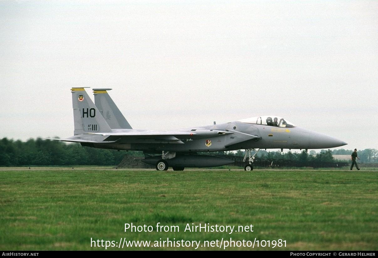 Aircraft Photo of 77-0111 / AF77-111 | McDonnell Douglas F-15A Eagle | USA - Air Force | AirHistory.net #101981