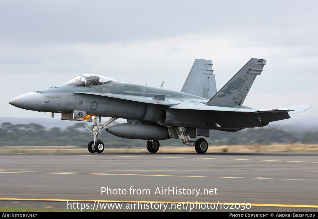 Aircraft Photo of A21-49 | McDonnell Douglas F/A-18A Hornet | Australia - Air Force | AirHistory.net #102050