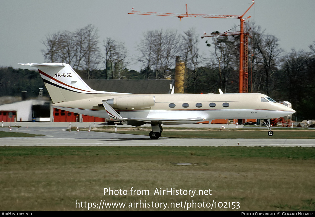 Aircraft Photo of VR-BJE | Gulfstream American G-1159A Gulfstream III | AirHistory.net #102153