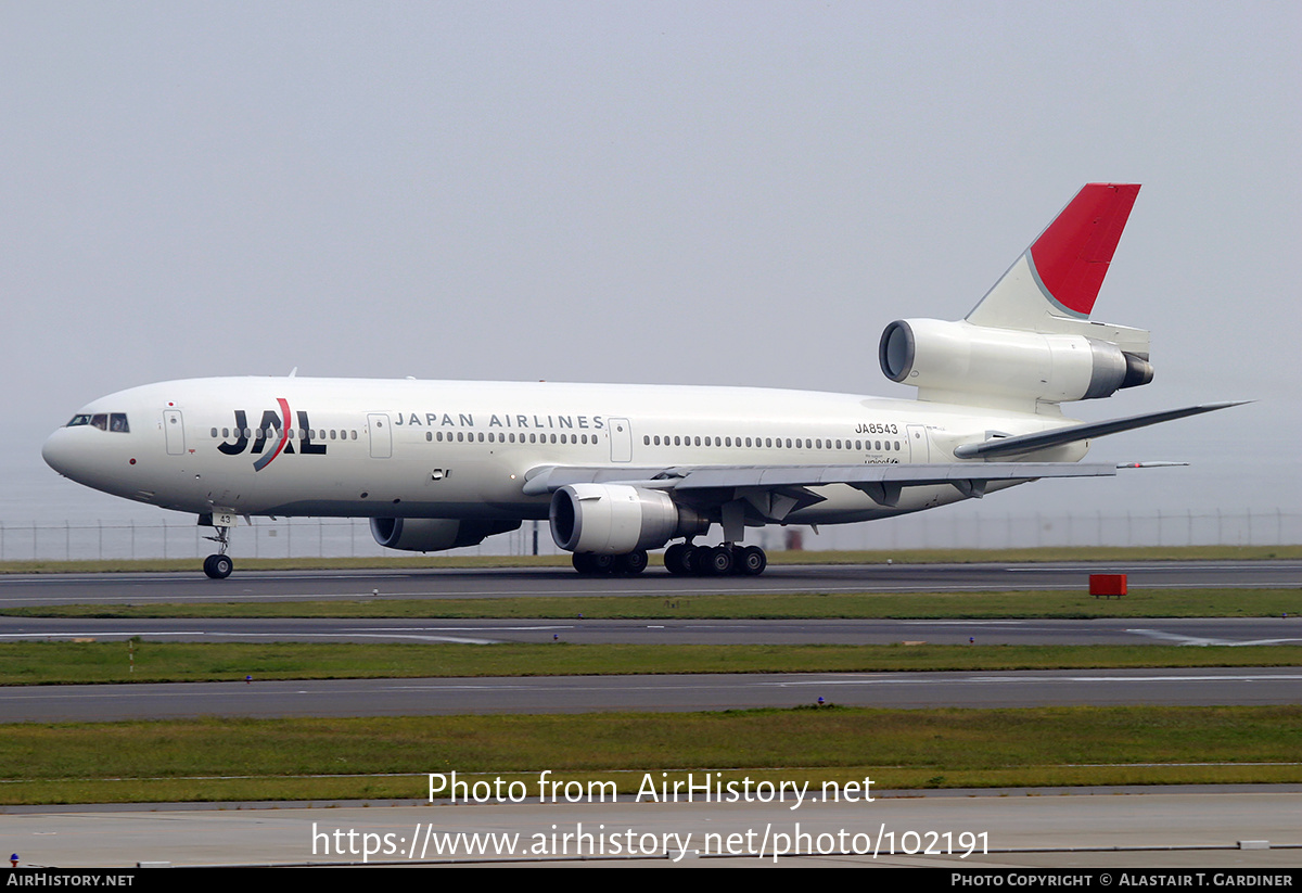 Aircraft Photo of JA8543 | McDonnell Douglas DC-10-40 | Japan Airlines - JAL | AirHistory.net #102191