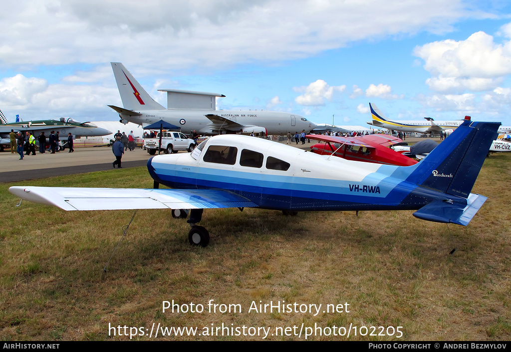 Aircraft Photo of VH-RWA | Beech A23A Musketeer Custom III | AirHistory.net #102205