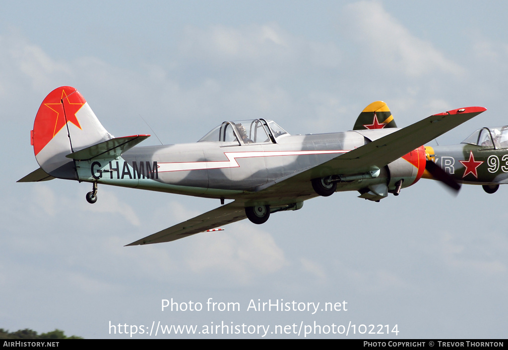 Aircraft Photo of G-HAMM | Yakovlev Yak-50 | AirHistory.net #102214