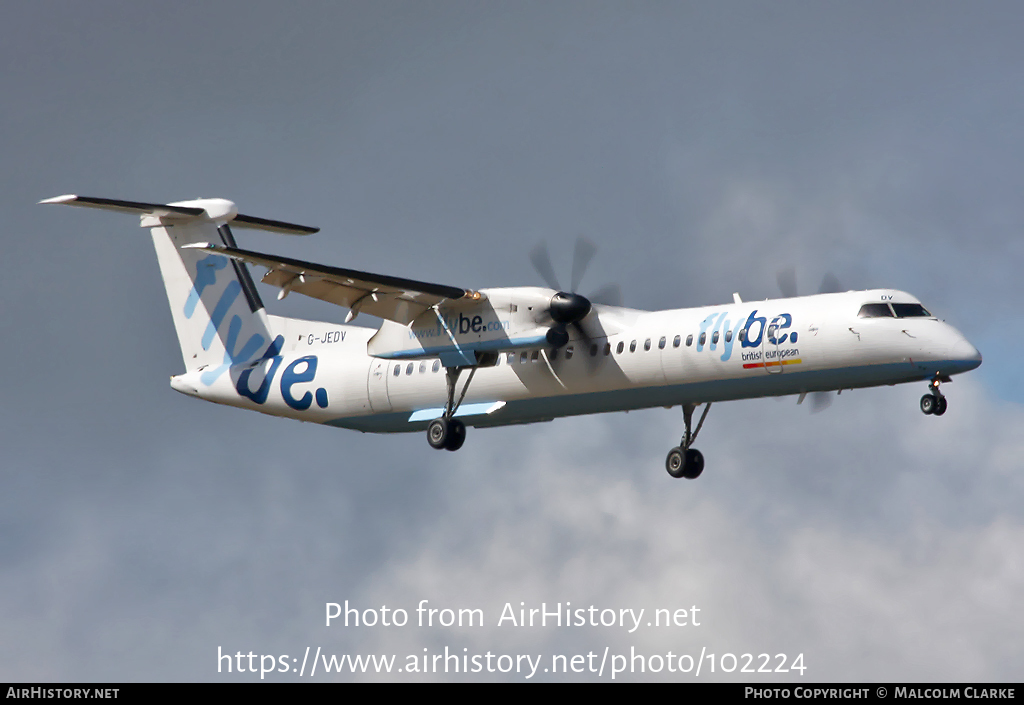 Aircraft Photo of G-JEDV | Bombardier DHC-8-402 Dash 8 | Flybe - British European | AirHistory.net #102224