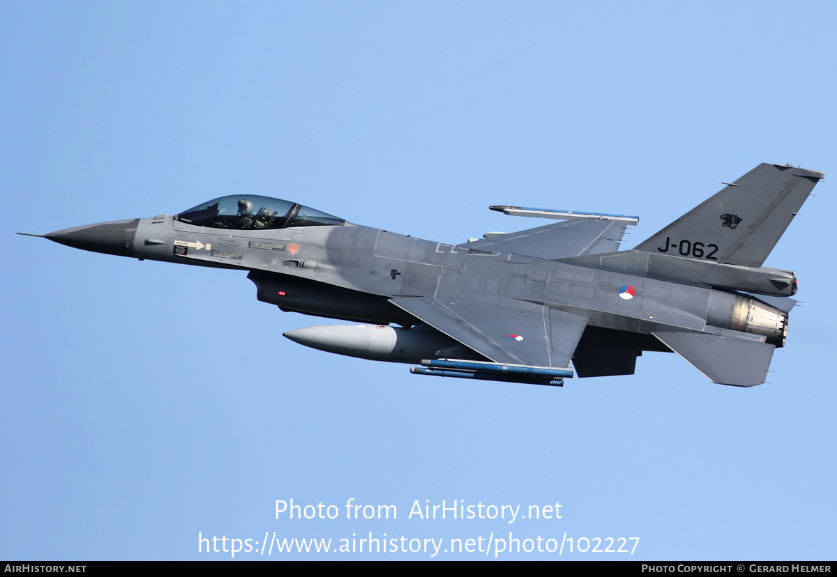 Aircraft Photo of J-062 | General Dynamics F-16AM Fighting Falcon | Netherlands - Air Force | AirHistory.net #102227