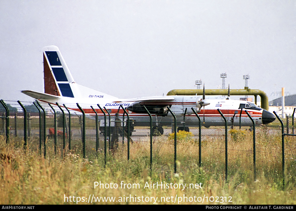 Aircraft Photo of CU-T1426 | Antonov An-26 | Cubana | AirHistory.net #102312