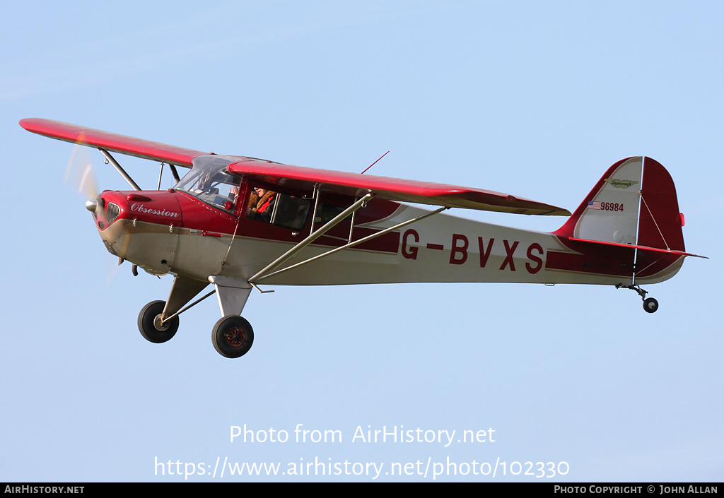 Aircraft Photo of G-BVXS | Taylorcraft BC-12D Twosome | AirHistory.net #102330