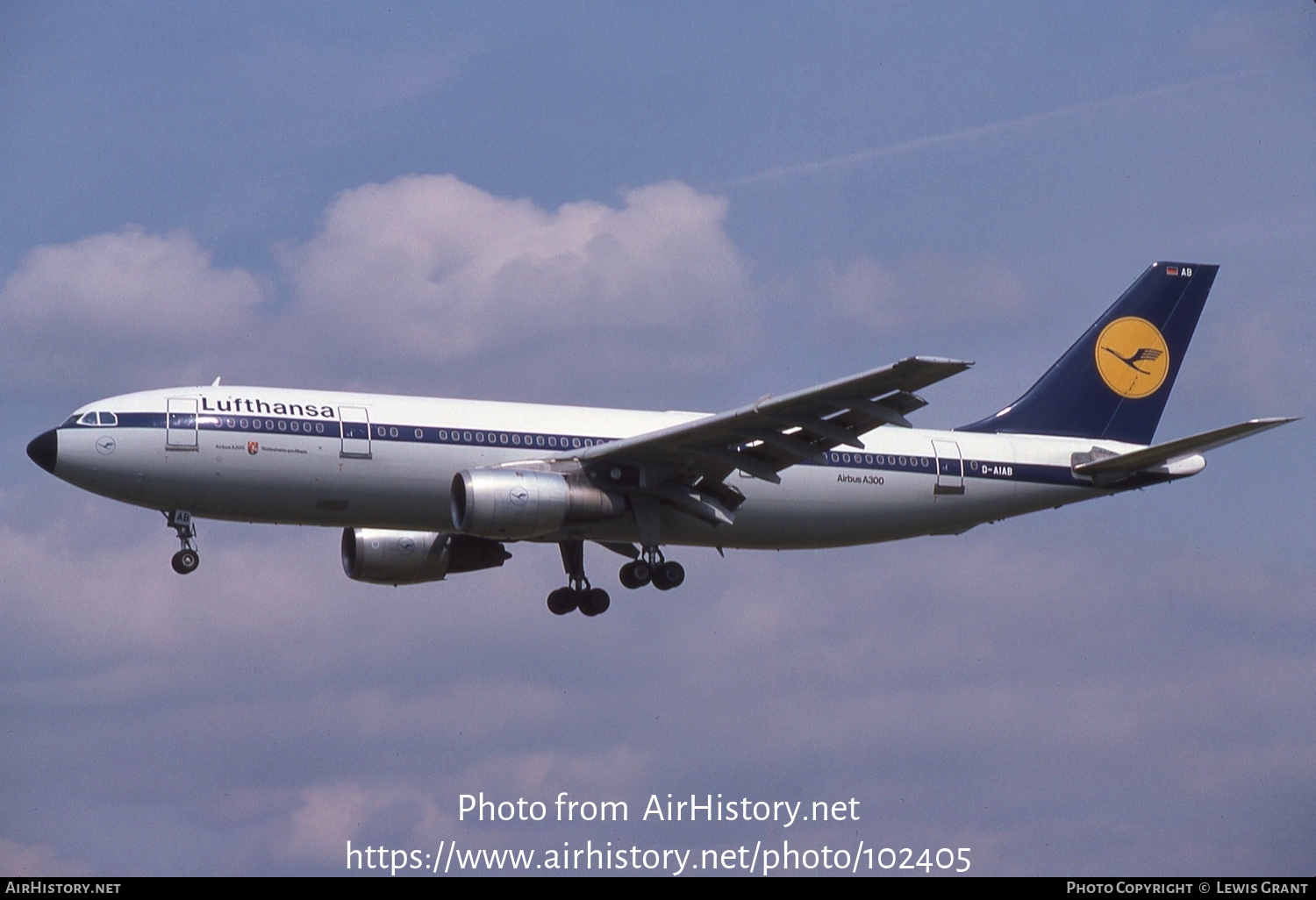 Aircraft Photo of D-AIAB | Airbus A300B2-1C | Lufthansa | AirHistory.net #102405