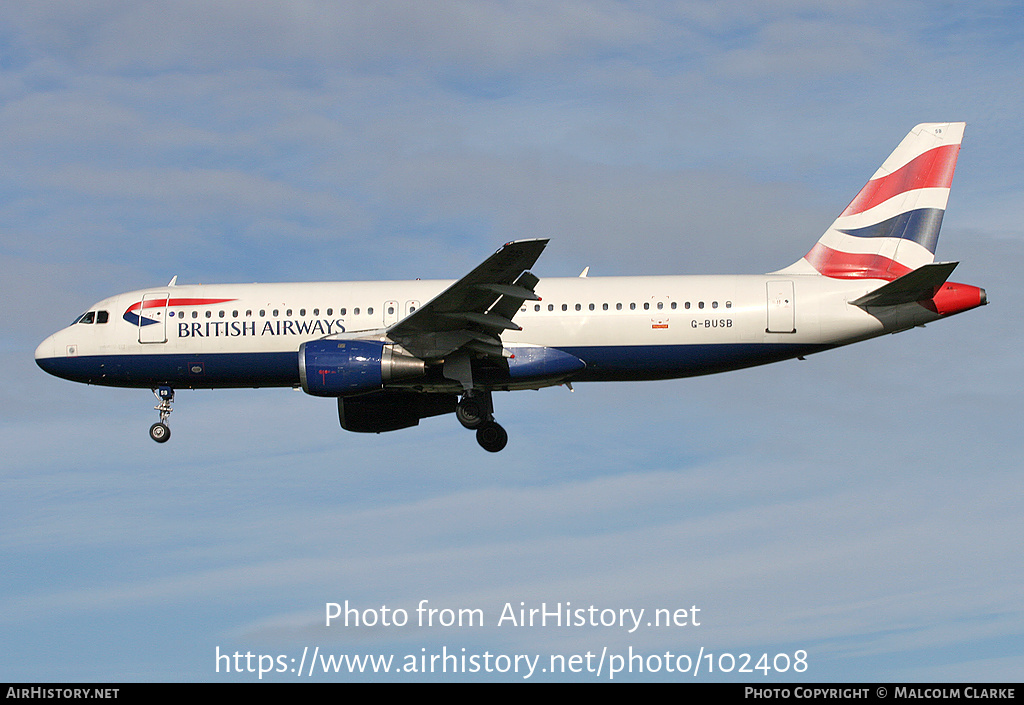 Aircraft Photo of G-BUSB | Airbus A320-111 | British Airways | AirHistory.net #102408