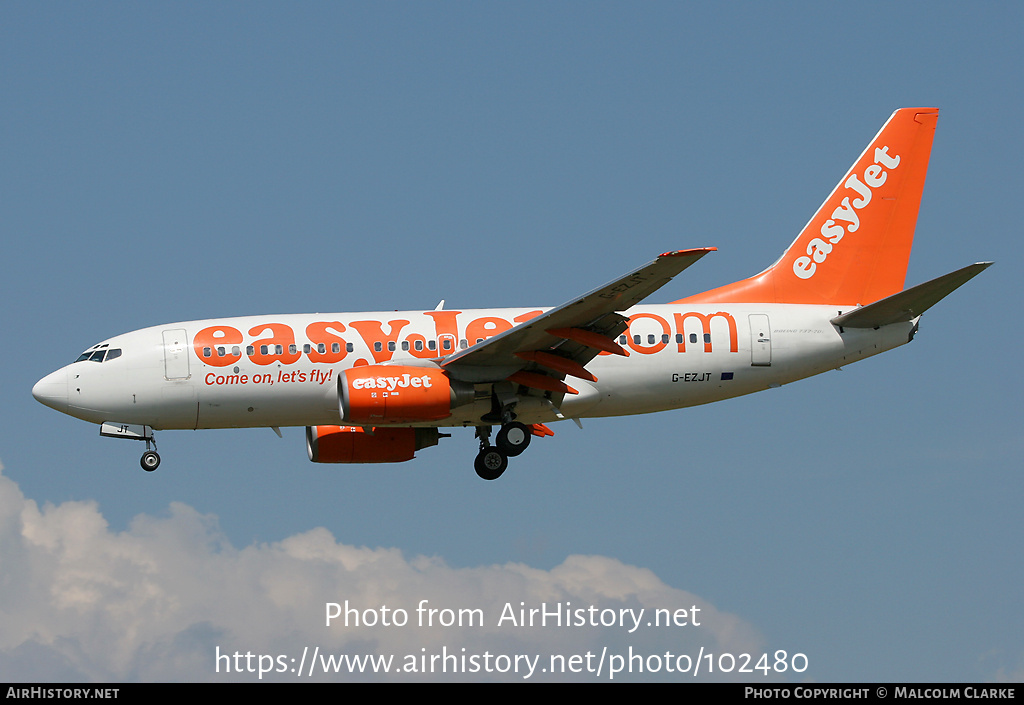 Aircraft Photo of G-EZJT | Boeing 737-73V | EasyJet | AirHistory.net #102480