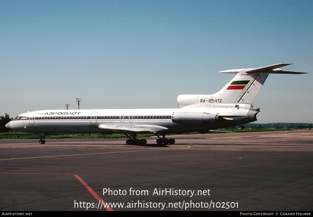 Aircraft Photo of RA-85412 | Tupolev Tu-154B-2 | Aeroflot | AirHistory.net #102501