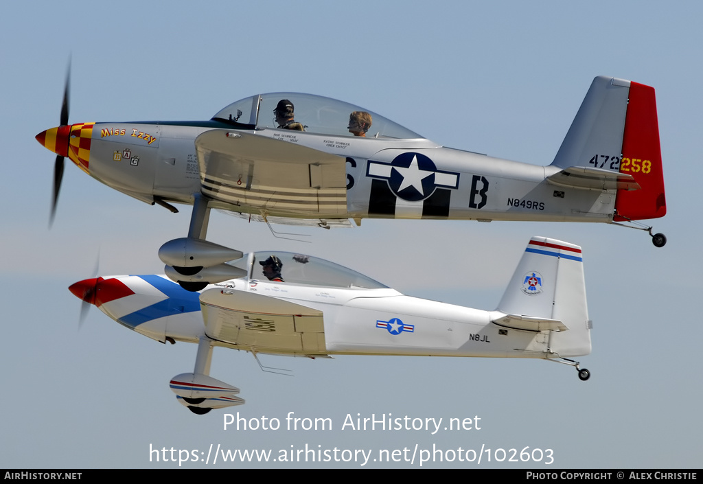 Aircraft Photo of N849RS / 472258 | Van's RV-8 | AirHistory.net #102603