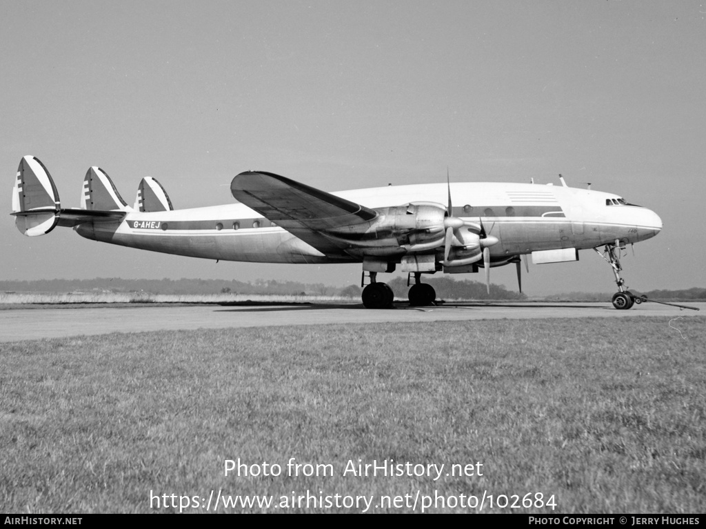 Aircraft Photo of G-AHEJ | Lockheed L-049E Constellation | Falcon Airways - FAL | AirHistory.net #102684