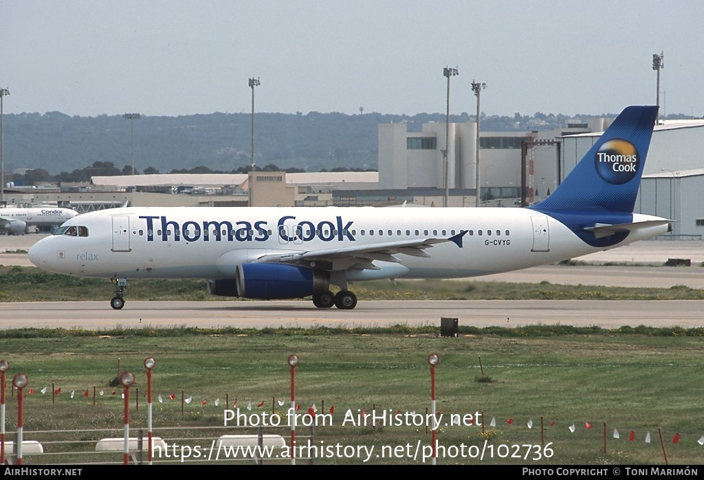 Aircraft Photo of G-CVYG | Airbus A320-231 | Thomas Cook Airlines | AirHistory.net #102736