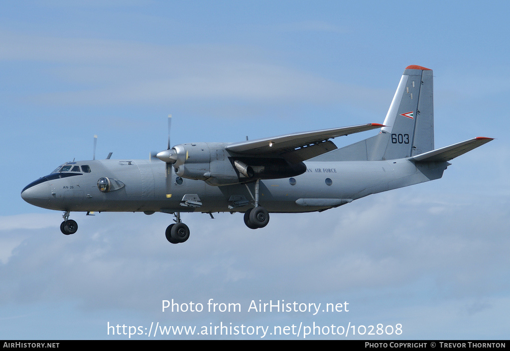 Aircraft Photo of 603 | Antonov An-26 | Hungary - Air Force | AirHistory.net #102808