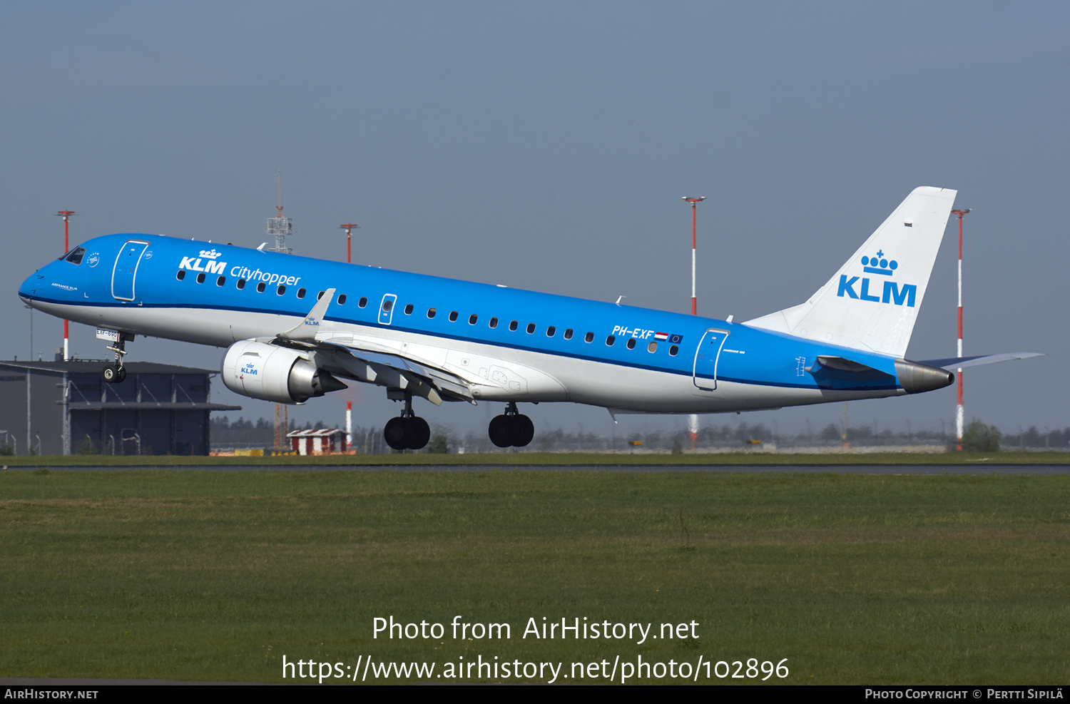 Aircraft Photo of PH-EXF | Embraer 190STD (ERJ-190-100STD) | KLM Cityhopper | AirHistory.net #102896