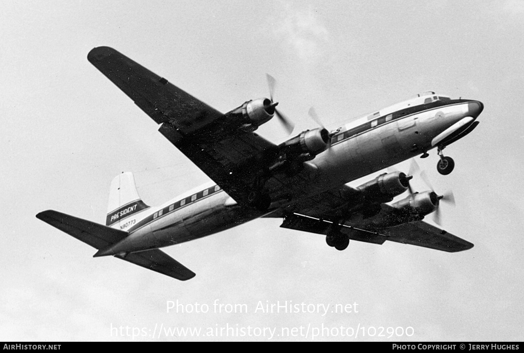 Aircraft Photo of N90773 | Douglas DC-6B | President Airlines | AirHistory.net #102900