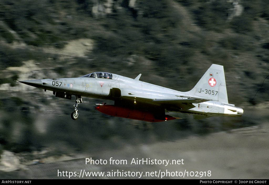 Aircraft Photo of J-3057 | Northrop F-5E Tiger II | Switzerland - Air Force | AirHistory.net #102918