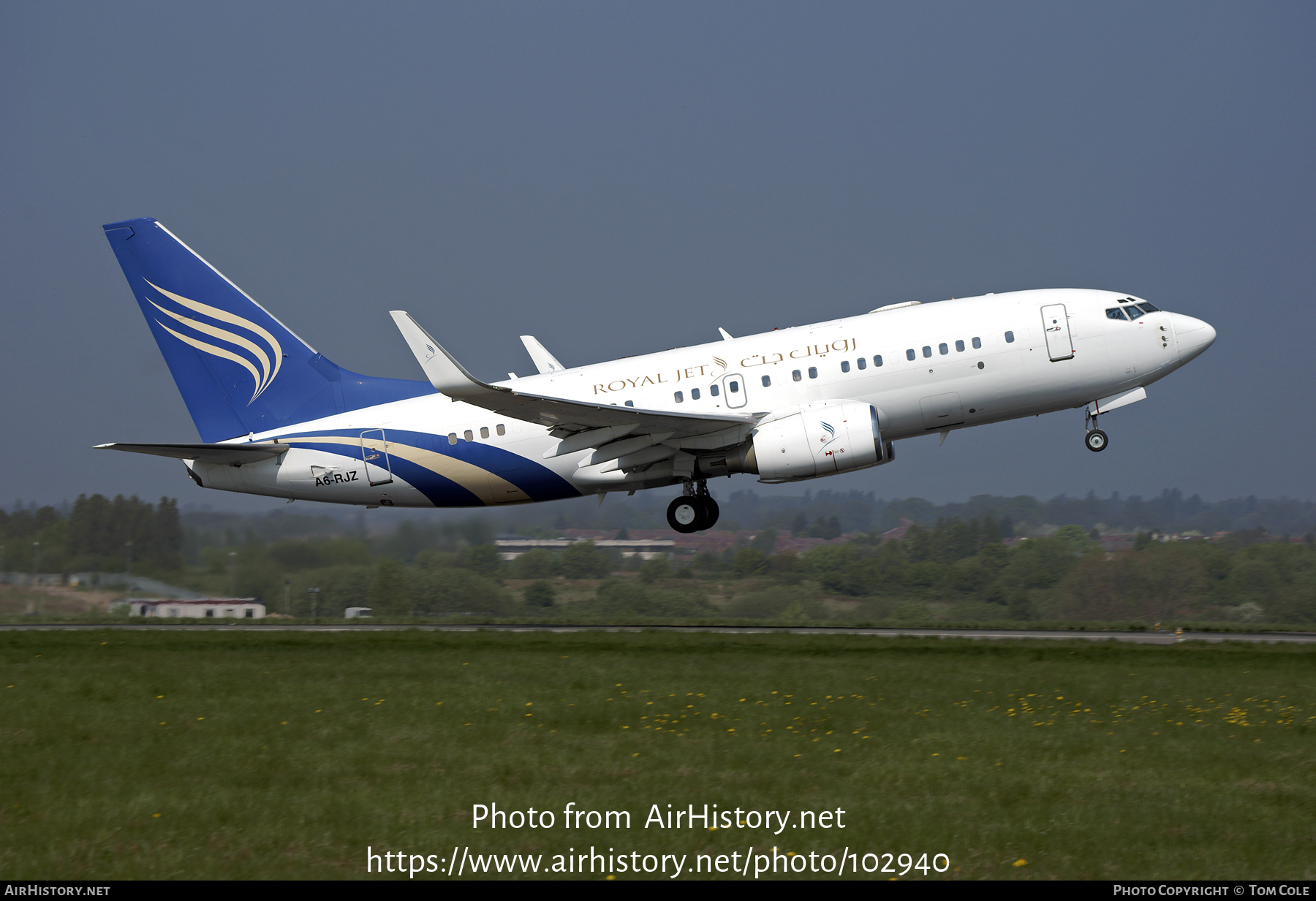 Aircraft Photo of A6-RJZ | Boeing 737-7Z5 BBJ | Royal Jet | AirHistory ...