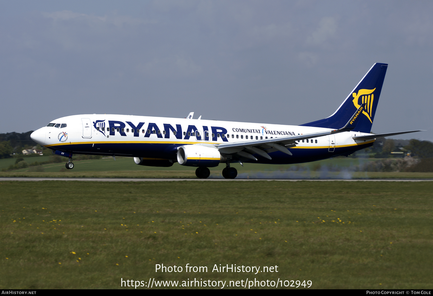 Aircraft Photo of EI-EKV | Boeing 737-8AS | Ryanair | AirHistory.net #102949