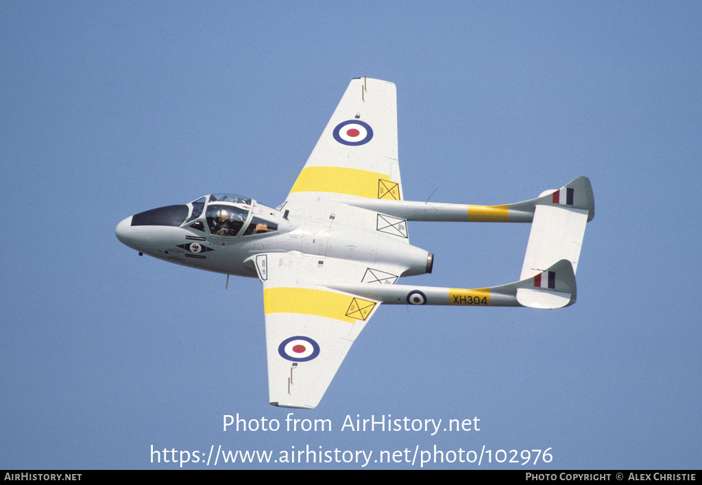 Aircraft Photo of XH304 | De Havilland D.H. 115 Vampire T11 | UK - Air Force | AirHistory.net #102976