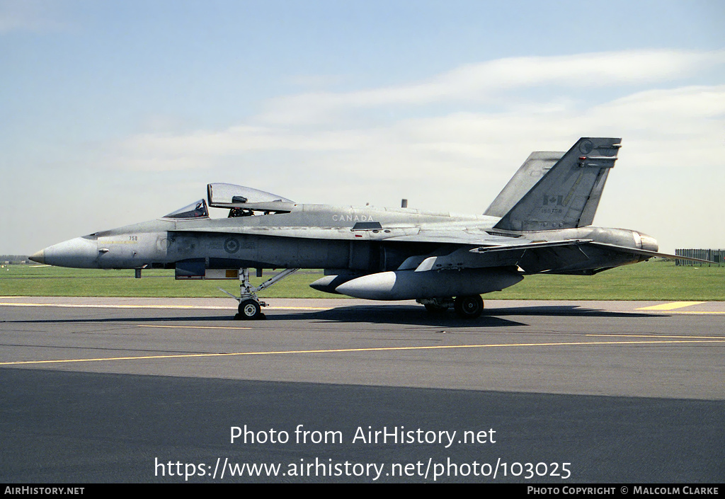 Aircraft Photo of 188758 | McDonnell Douglas CF-188 Hornet | Canada - Air Force | AirHistory.net #103025