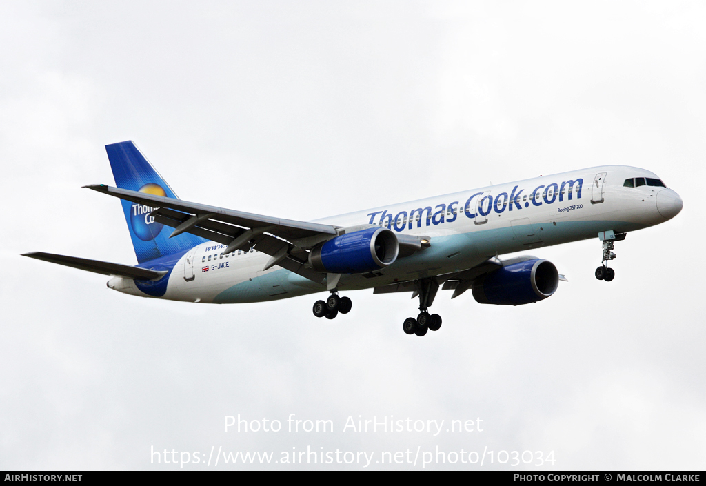 Aircraft Photo of G-JMCE | Boeing 757-25F | Thomas Cook Airlines | AirHistory.net #103034