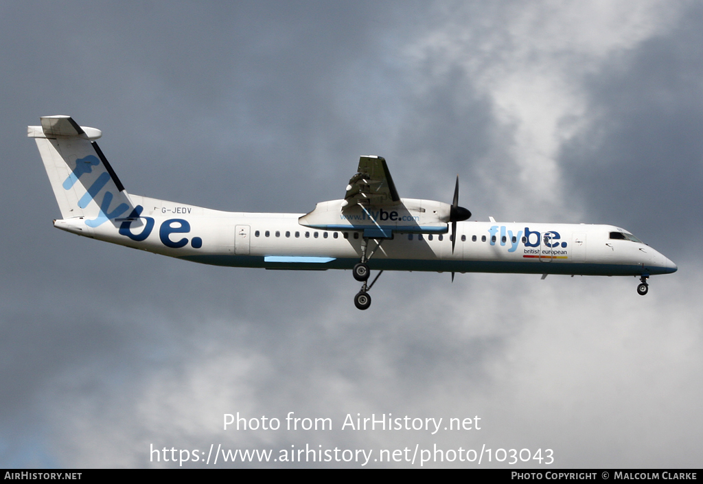 Aircraft Photo of G-JEDV | Bombardier DHC-8-402 Dash 8 | Flybe - British European | AirHistory.net #103043