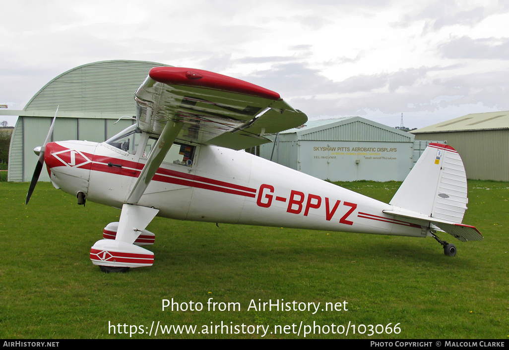 Aircraft Photo of G-BPVZ | Luscombe 8E Silvaire Deluxe | AirHistory.net #103066
