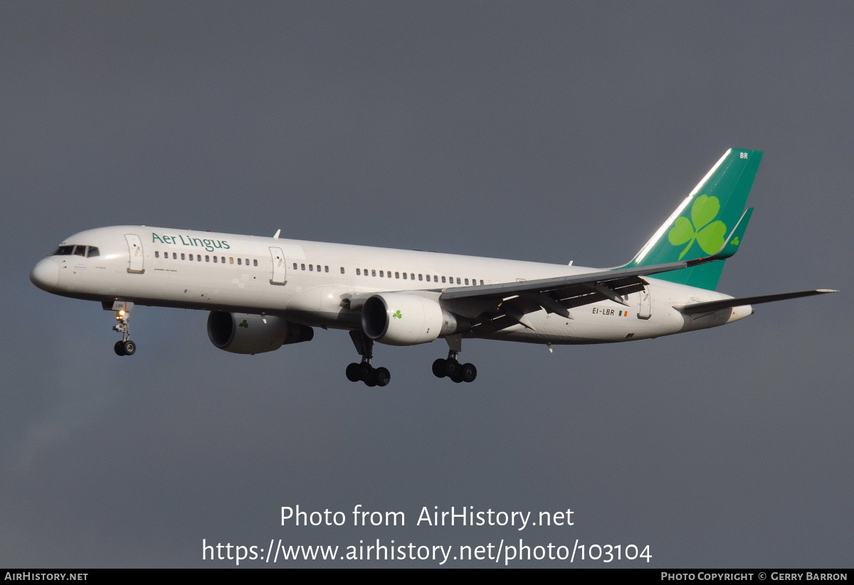 Aircraft Photo of EI-LBR | Boeing 757-2Q8 | Aer Lingus | AirHistory.net #103104