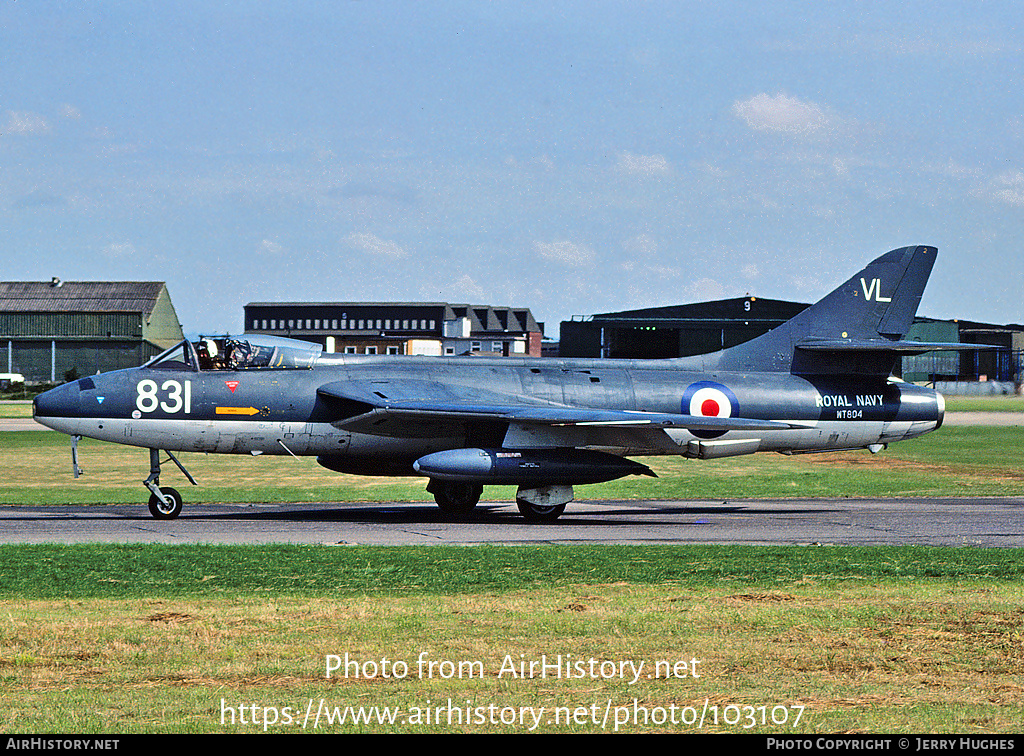 Aircraft Photo of WT804 | Hawker Hunter GA11 | UK - Navy | AirHistory.net #103107