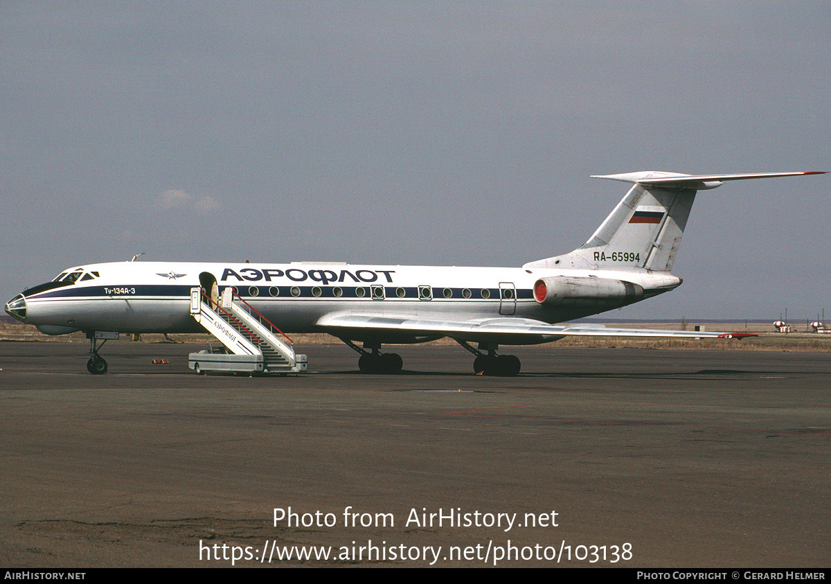 Aircraft Photo of RA-65994 | Tupolev Tu-134A | Aeroflot | AirHistory.net #103138