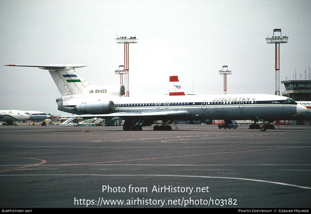 Aircraft Photo of UK-85423 | Tupolev Tu-154B-2 | Uzbekistan Airways | AirHistory.net #103182