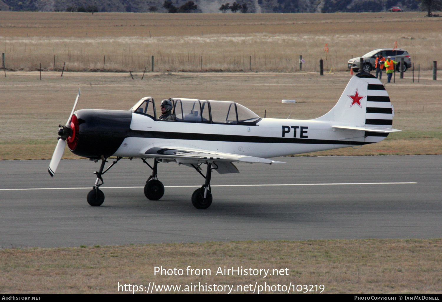 Aircraft Photo of ZK-PTE / PTE | Yakovlev Yak-52 | Soviet Union - DOSAAF | AirHistory.net #103219