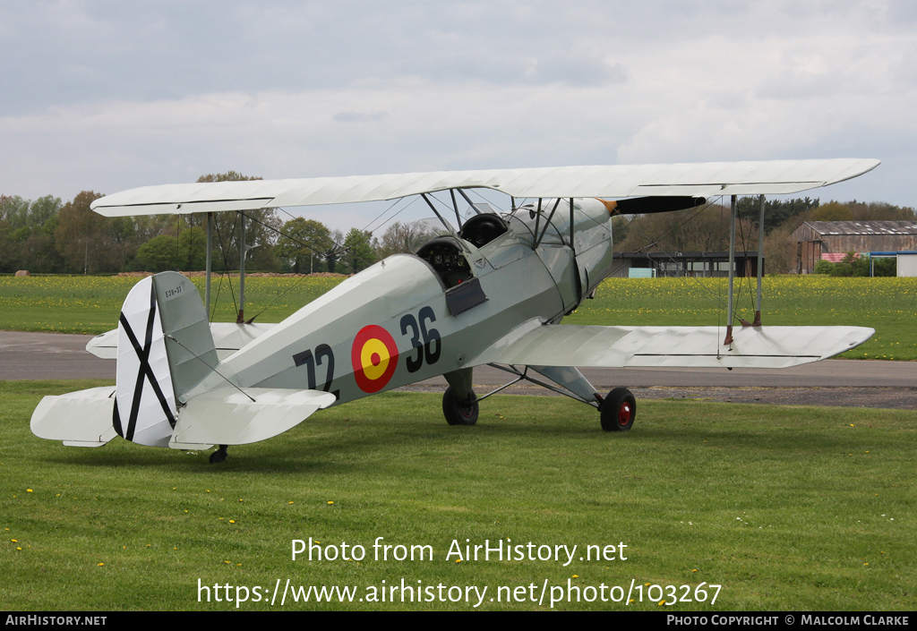 Aircraft Photo of G-CDJU | CASA 1.131E Jungmann | Spain - Air Force | AirHistory.net #103267