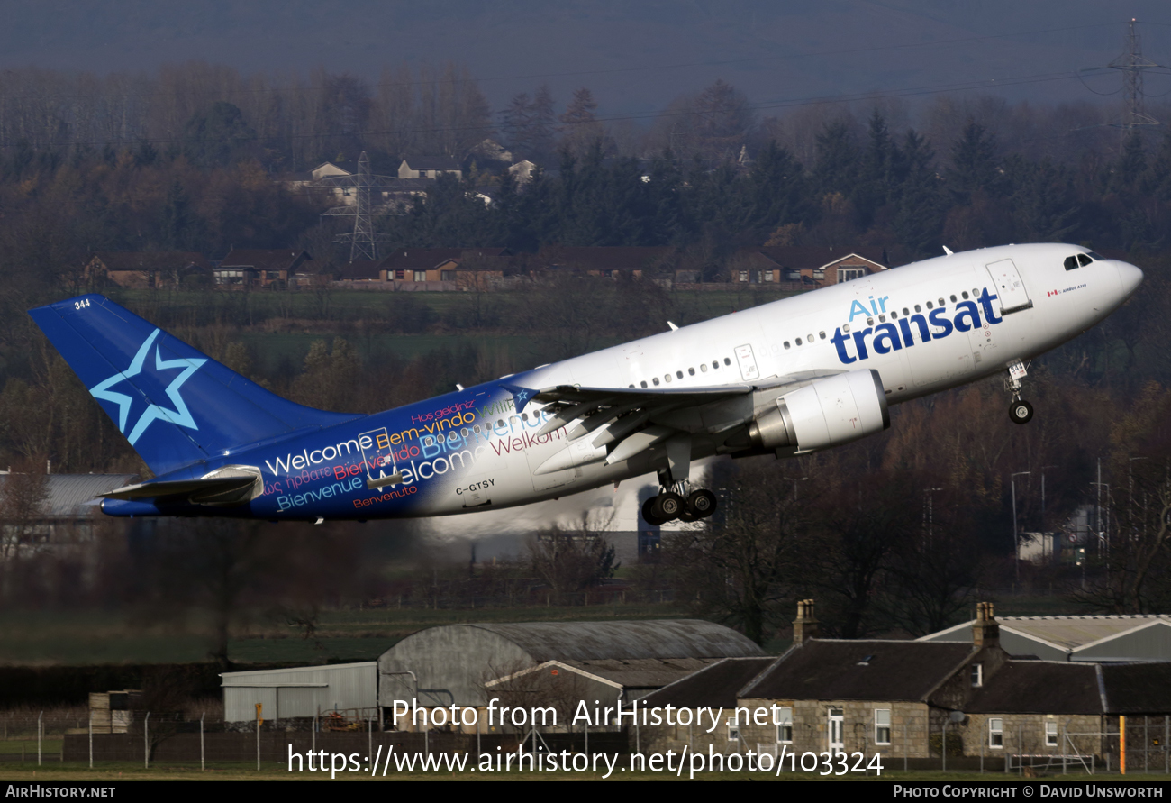 Aircraft Photo of C-GTSY | Airbus A310-304 | Air Transat | AirHistory.net #103324