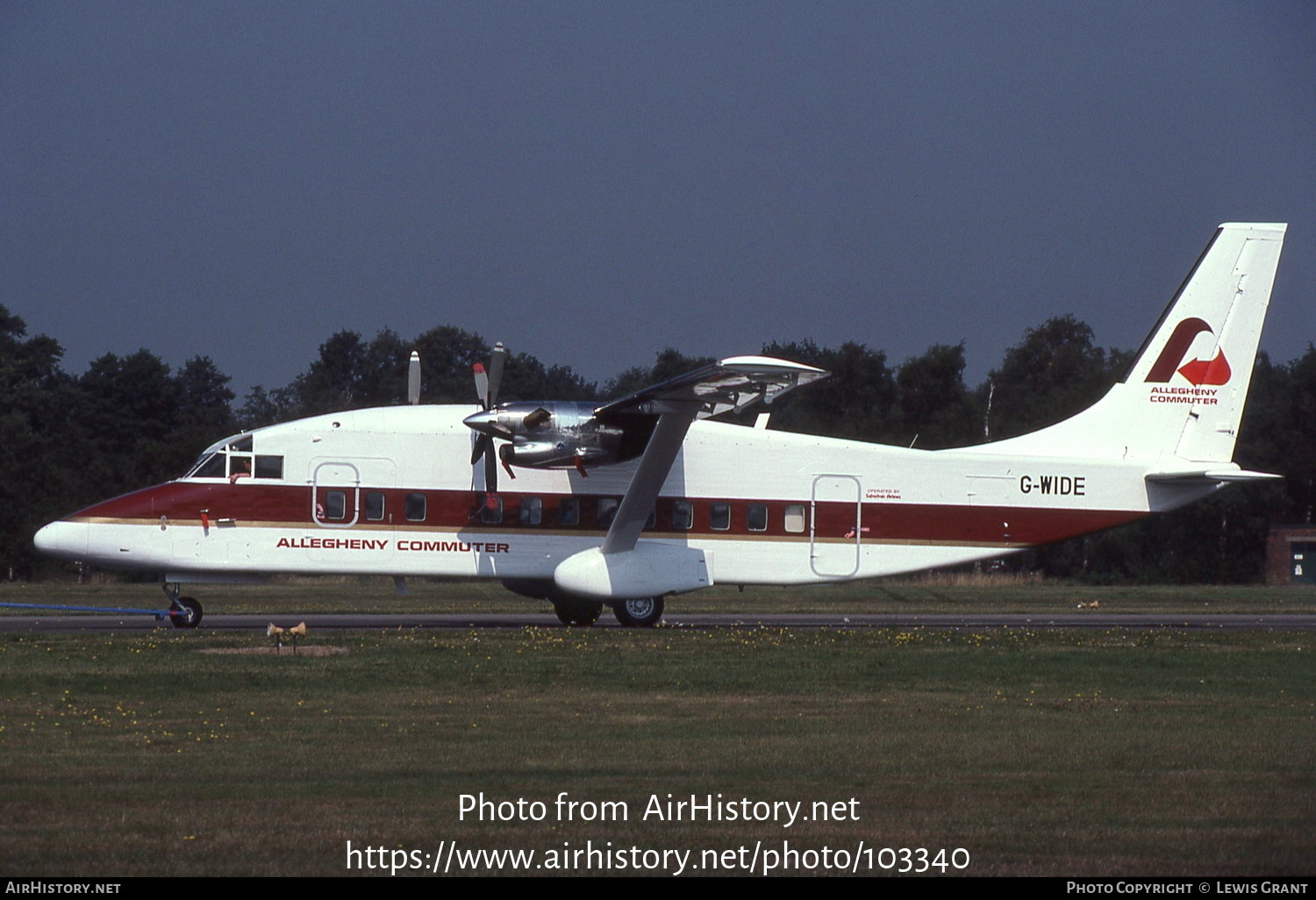 Aircraft Photo of G-WIDE | Short 360-100 | Allegheny Commuter | AirHistory.net #103340