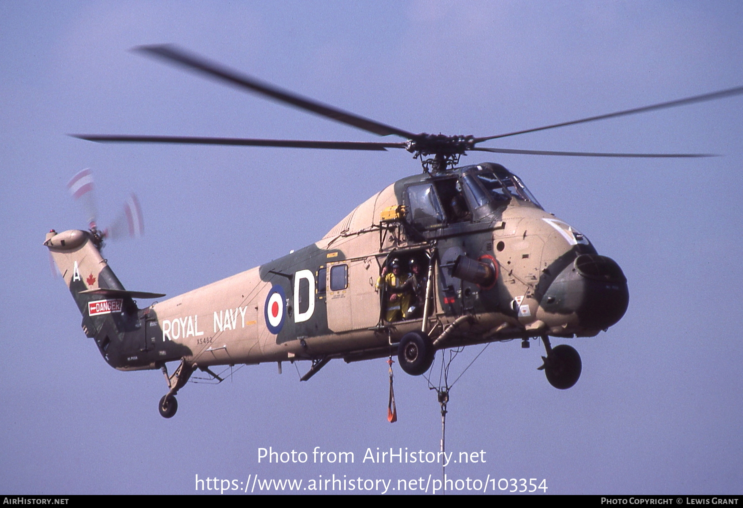 Aircraft Photo of XS482 | Westland WS-58 Wessex HU.5 | UK - Navy | AirHistory.net #103354