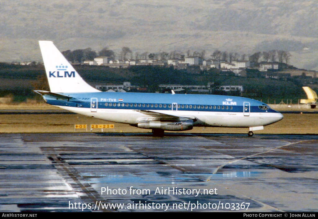 Aircraft Photo of PH-TVR | Boeing 737-2K2/Adv | KLM - Royal Dutch Airlines | AirHistory.net #103367