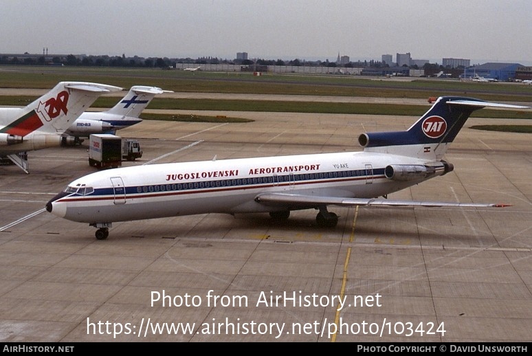 Aircraft Photo of YU-AKE | Boeing 727-2H9/Adv | JAT Yugoslav Airlines - Jugoslovenski Aerotransport | AirHistory.net #103424