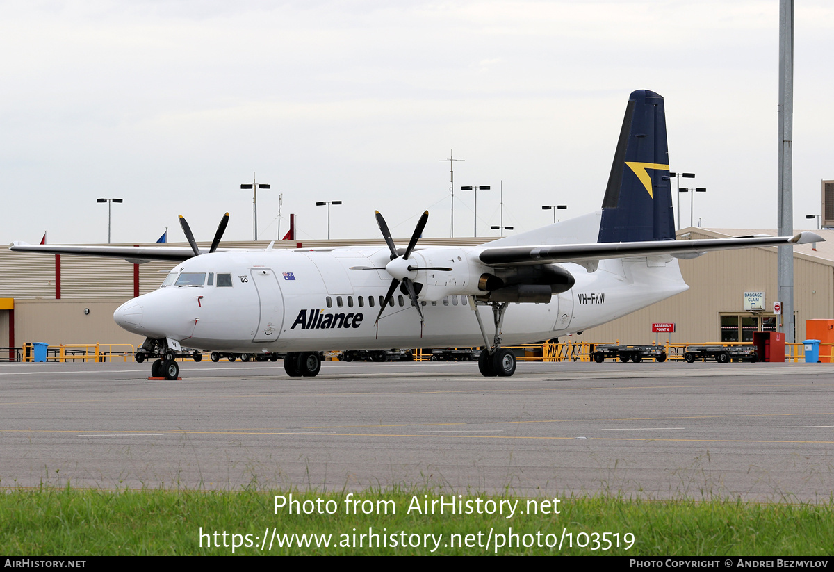 Aircraft Photo of VH-FKW | Fokker 50 | Alliance Airlines | AirHistory.net #103519