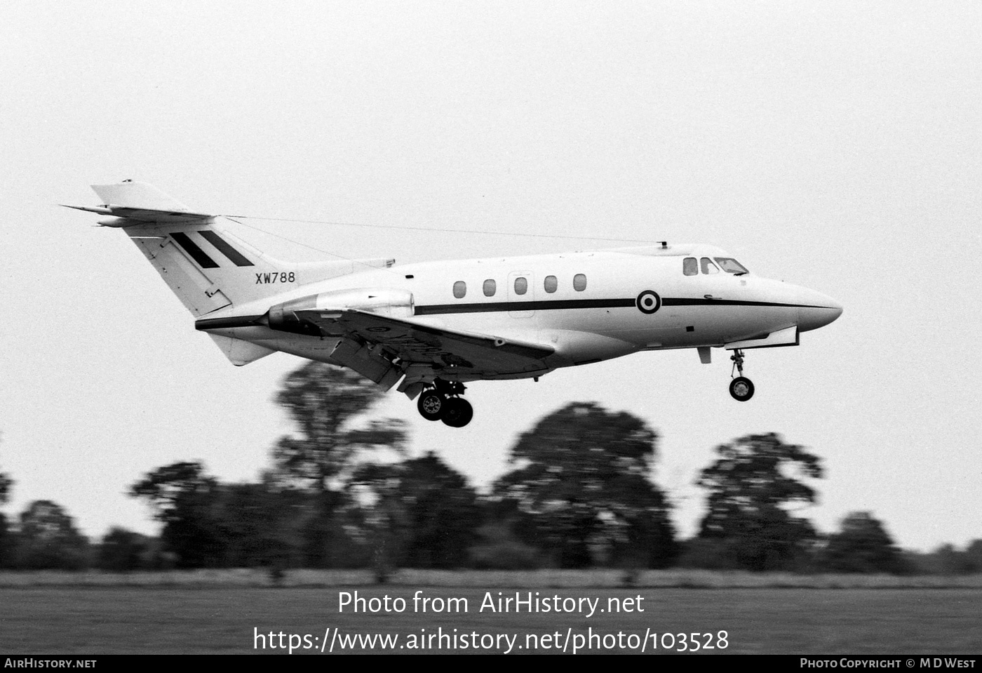 Aircraft Photo of XW788 | Hawker Siddeley HS-125 CC1 (HS-125-400B) | UK - Air Force | AirHistory.net #103528