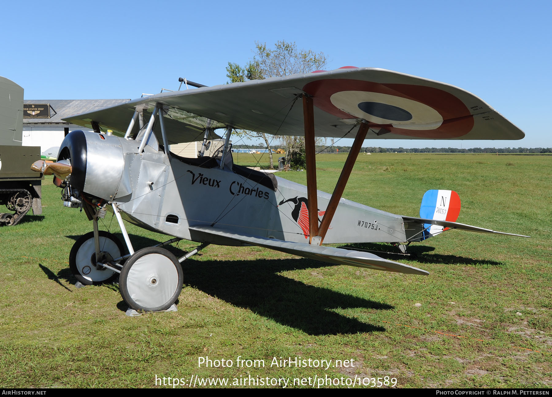 Aircraft Photo of N7075J | Nieuport 12 (Replica) | France - Air Force | AirHistory.net #103589