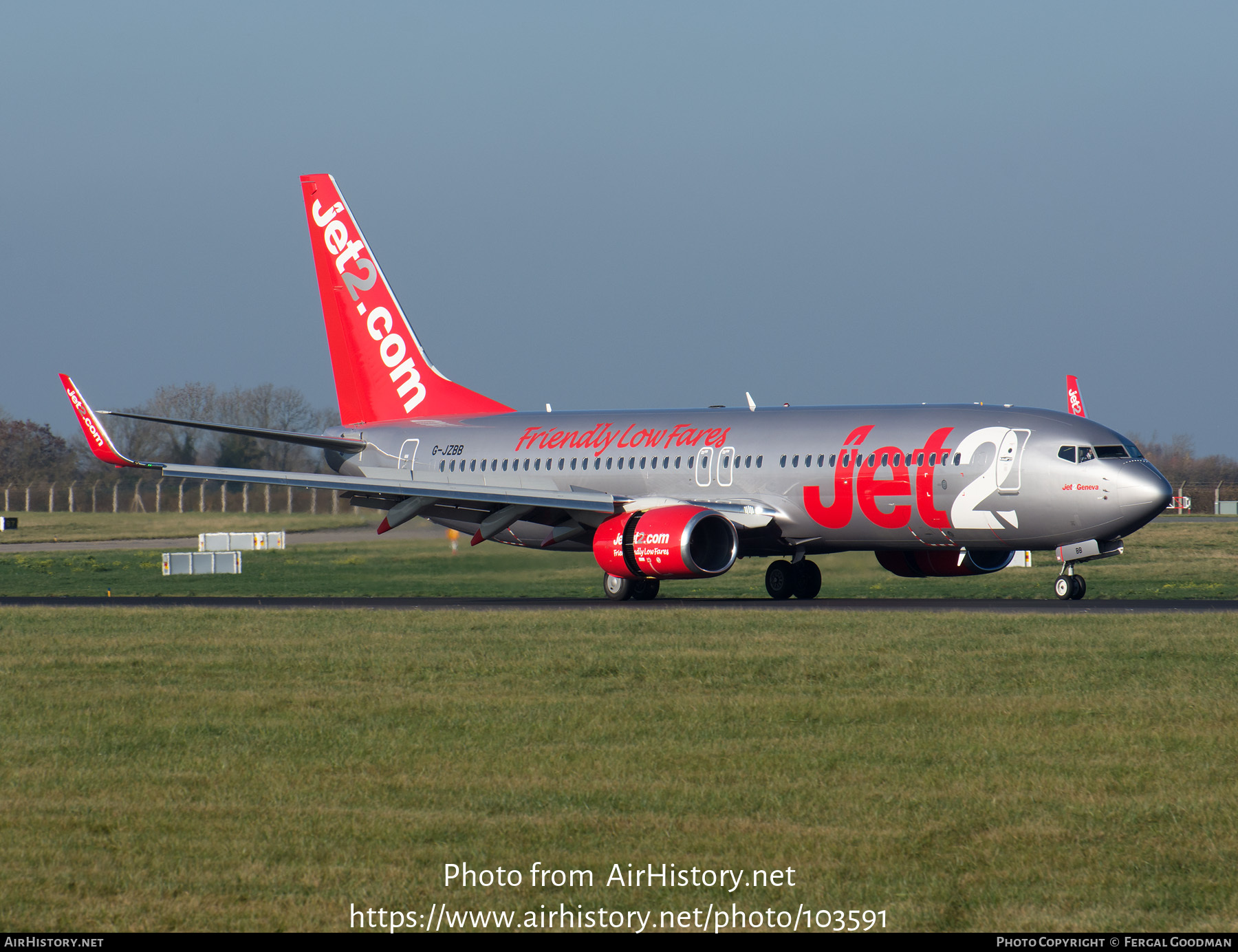 Aircraft Photo of G-JZBB | Boeing 737-800 | Jet2 | AirHistory.net #103591