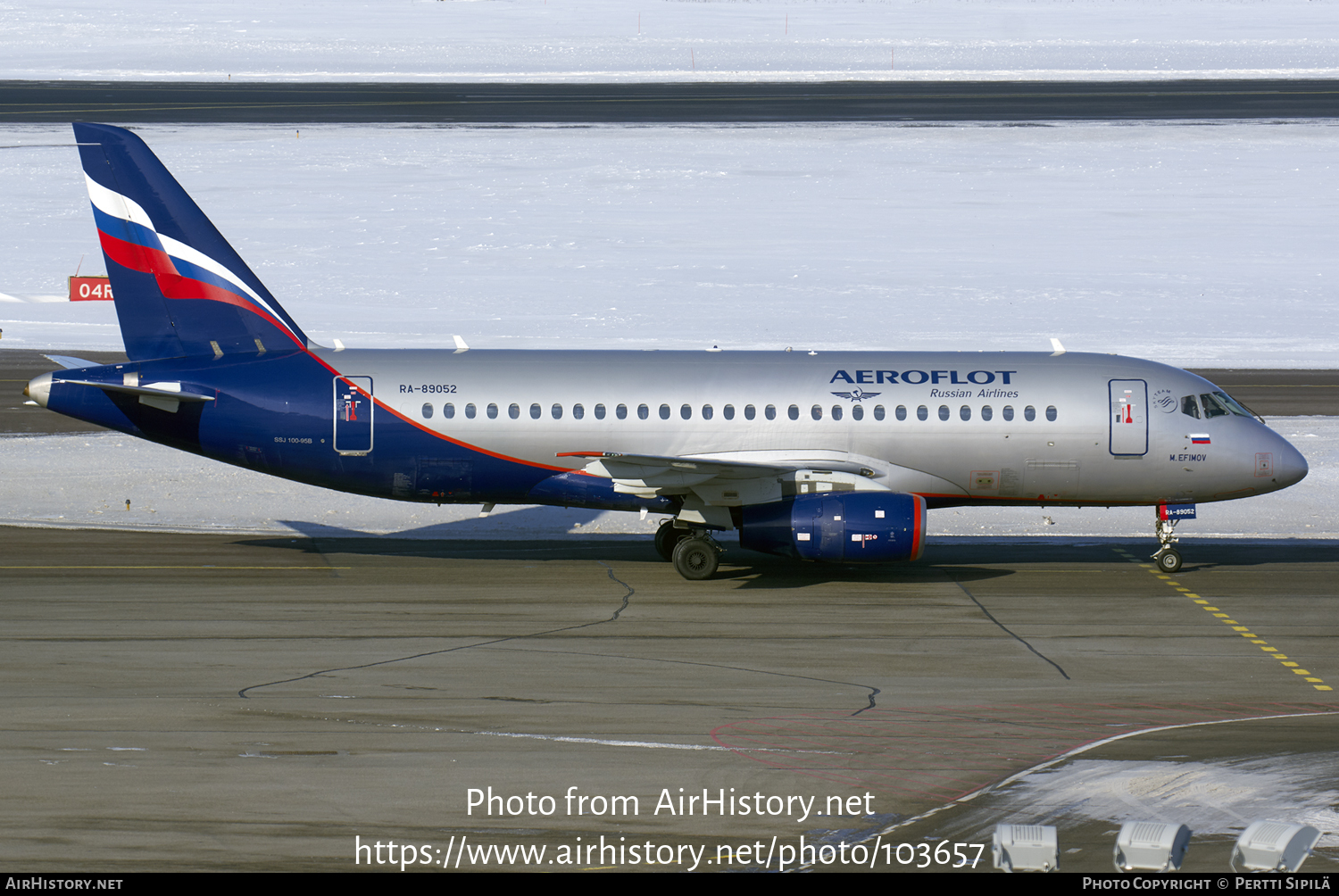 Aircraft Photo of RA-89052 | Sukhoi SSJ-100-95B Superjet 100 (RRJ-95B) | Aeroflot - Russian Airlines | AirHistory.net #103657